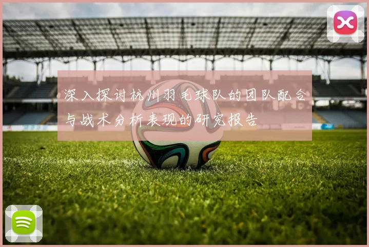 深入探讨杭州羽毛球队的团队配合与战术分析表现的研究报告
